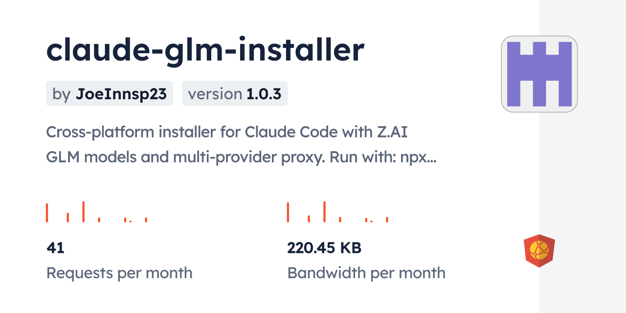 claude-glm-installer CDN by jsDelivr - A CDN for npm and GitHub