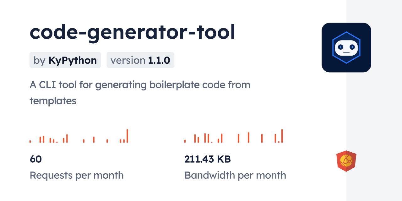 code-generator-tool CDN by jsDelivr - A CDN for npm and GitHub