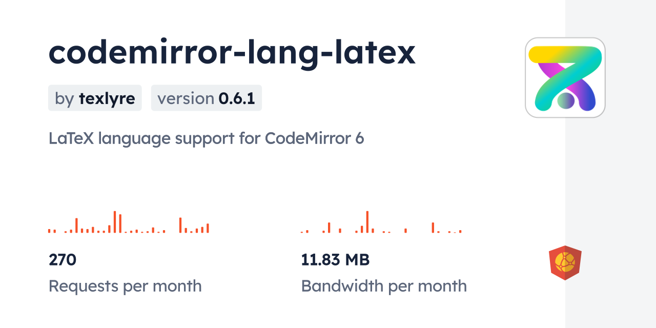 codemirror-lang-latex CDN by jsDelivr - A CDN for npm and GitHub