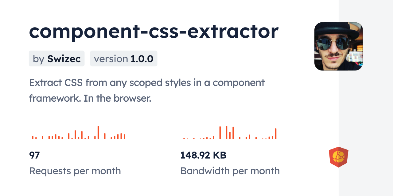 component-css-extractor CDN by jsDelivr - A CDN for npm and GitHub