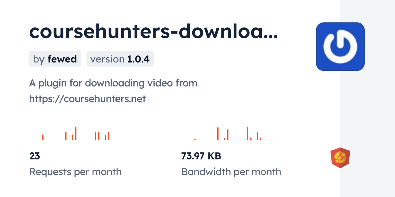 coursehunters-downloader CDN by jsDelivr - A CDN for npm and GitHub