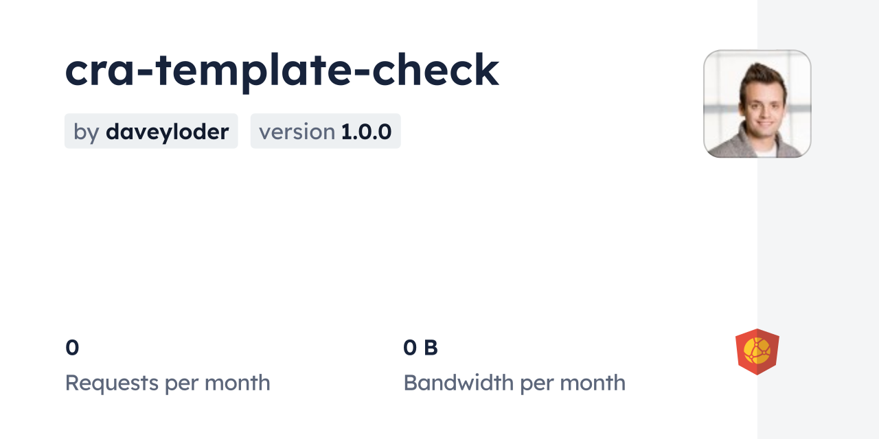 cra-template-check CDN by jsDelivr - A CDN for npm and GitHub