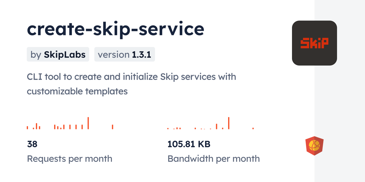 create-skip-service CDN by jsDelivr - A CDN for npm and GitHub