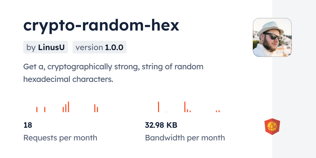 crypto-random-hex CDN by jsDelivr - A CDN for npm and GitHub