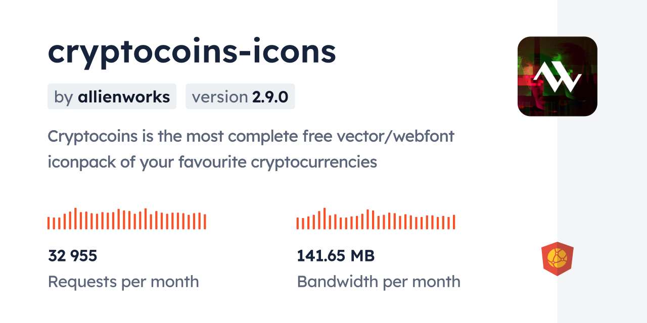 cryptocoins-icons CDN by jsDelivr - A CDN for npm and GitHub
