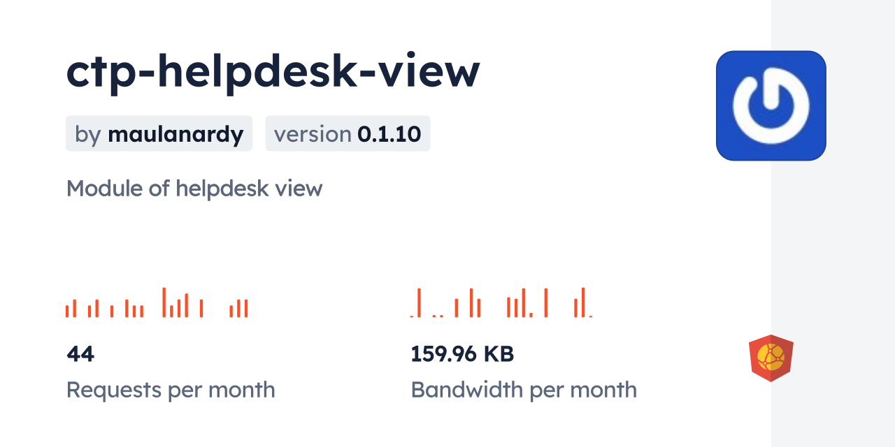 ctp-helpdesk-view CDN by jsDelivr - A CDN for npm and GitHub