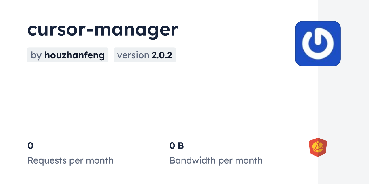 cursor-manager CDN by jsDelivr - A CDN for npm and GitHub