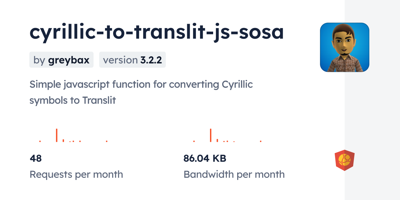 cyrillic-to-translit-js-sosa CDN by jsDelivr - A CDN for npm and GitHub