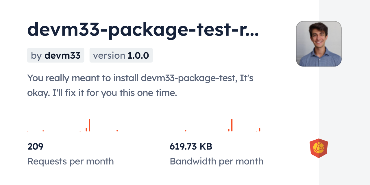 devm33-package-test-redirect CDN by jsDelivr - A CDN for npm and GitHub