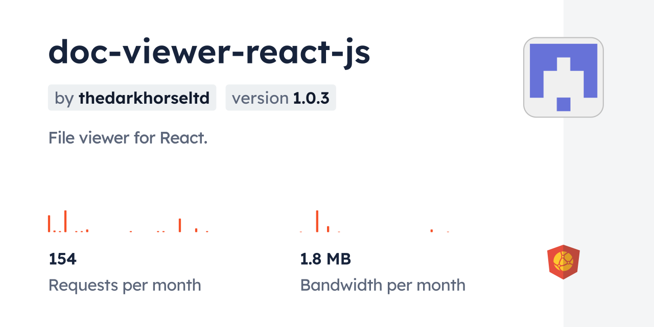 doc-viewer-react-js CDN by jsDelivr - A CDN for npm and GitHub