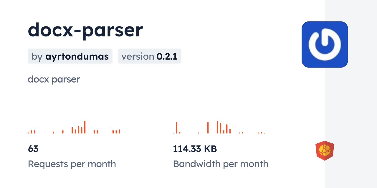 docx-parser CDN by jsDelivr - A CDN for npm and GitHub