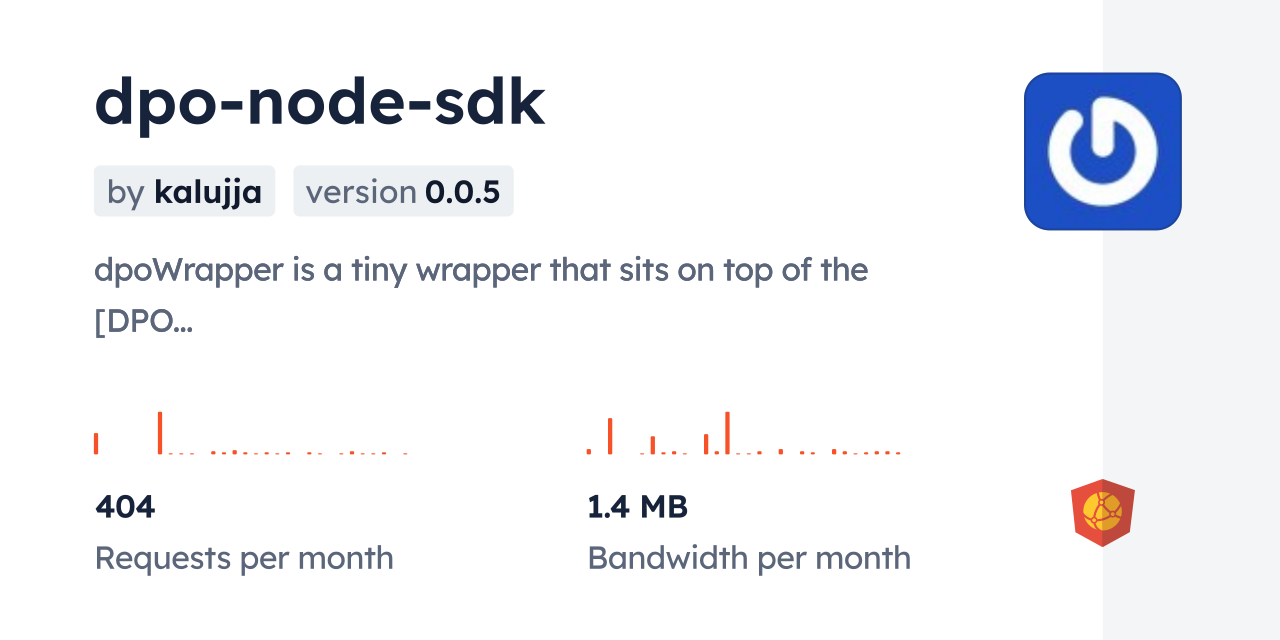 dpo-node-sdk CDN by jsDelivr - A CDN for npm and GitHub