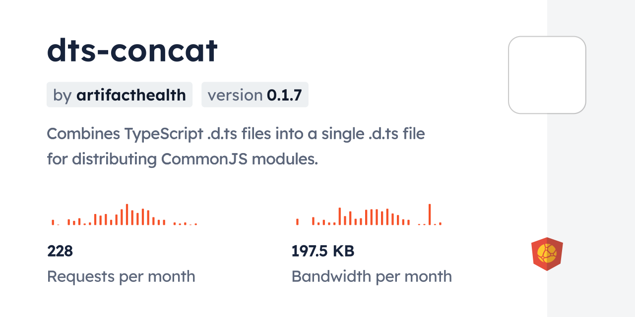 dts-concat CDN by jsDelivr - A CDN for npm and GitHub