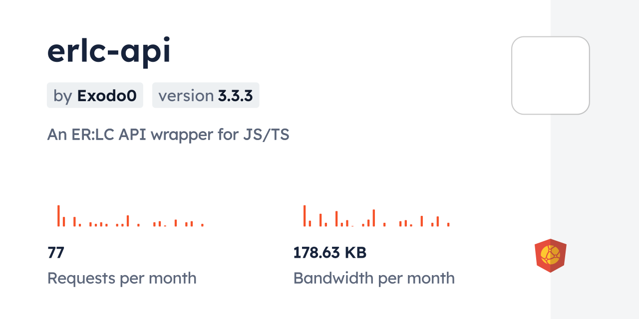 erlc-api CDN by jsDelivr - A CDN for npm and GitHub
