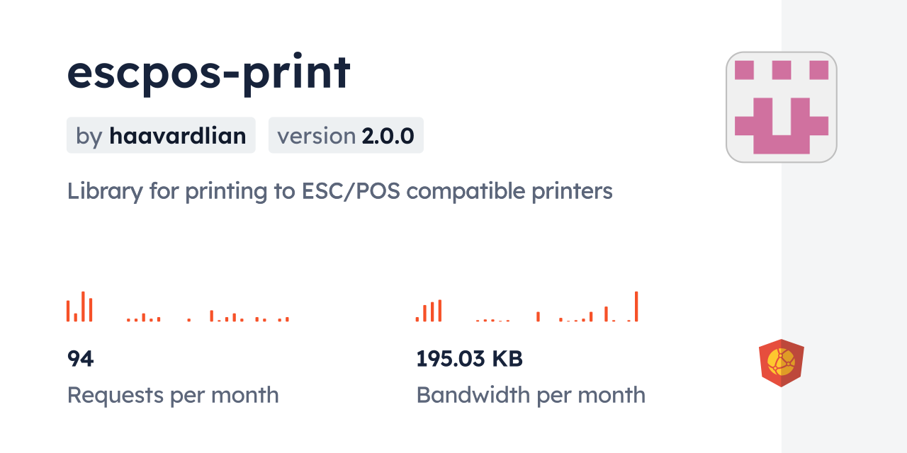 escpos-print CDN by jsDelivr - A CDN for npm and GitHub
