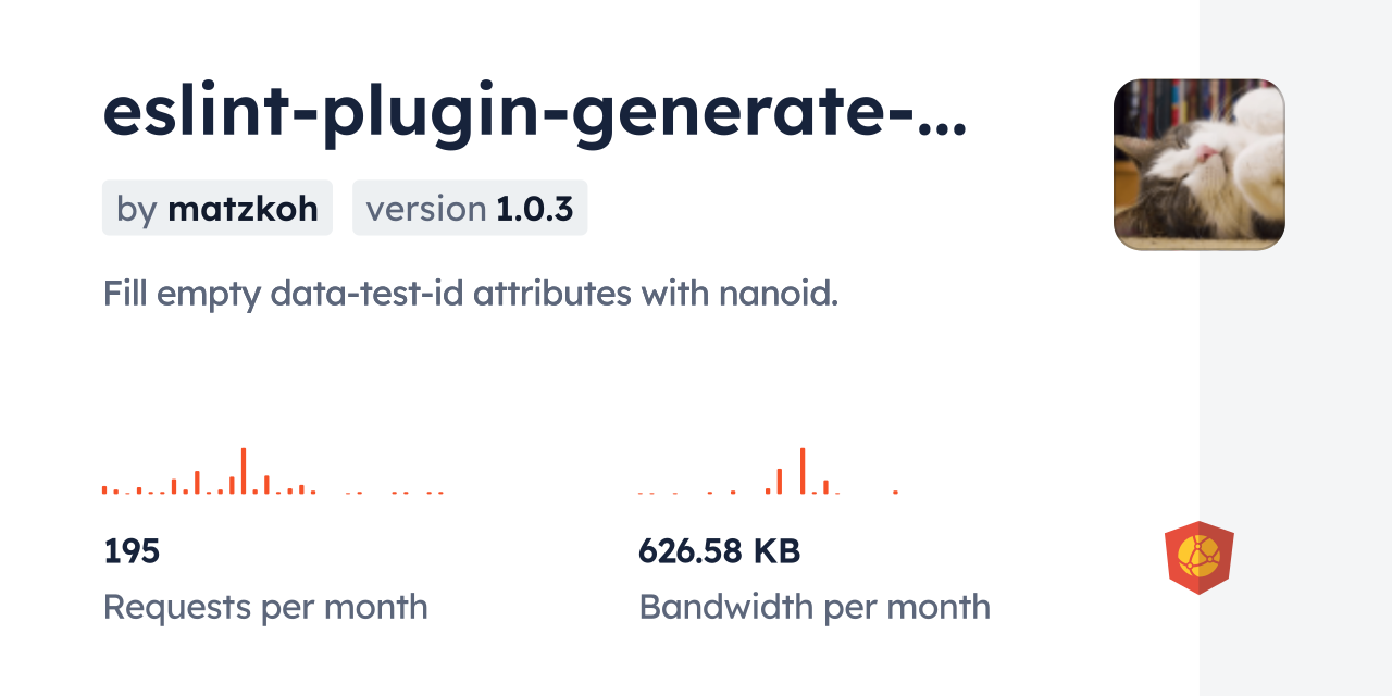 eslint-plugin-generate-test-id CDN by jsDelivr - A CDN for npm and GitHub