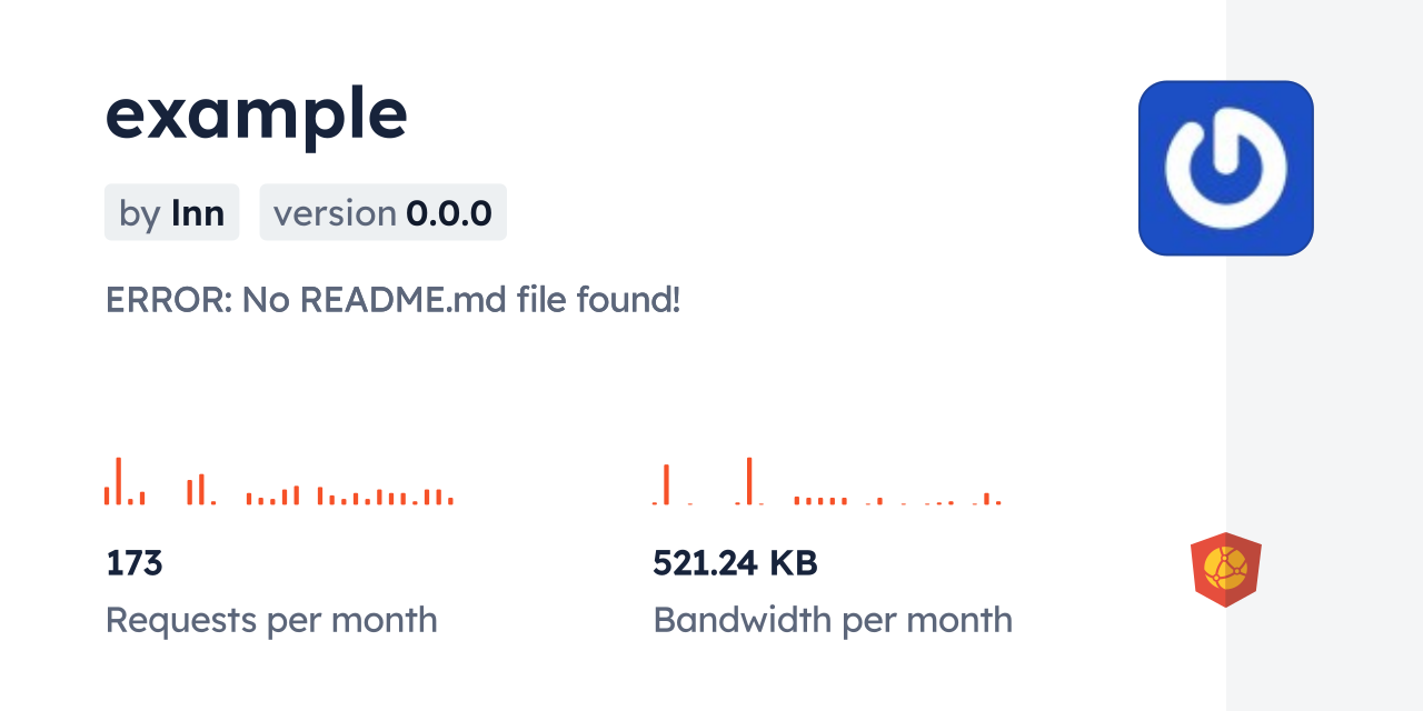 example CDN by jsDelivr - A CDN for npm and GitHub