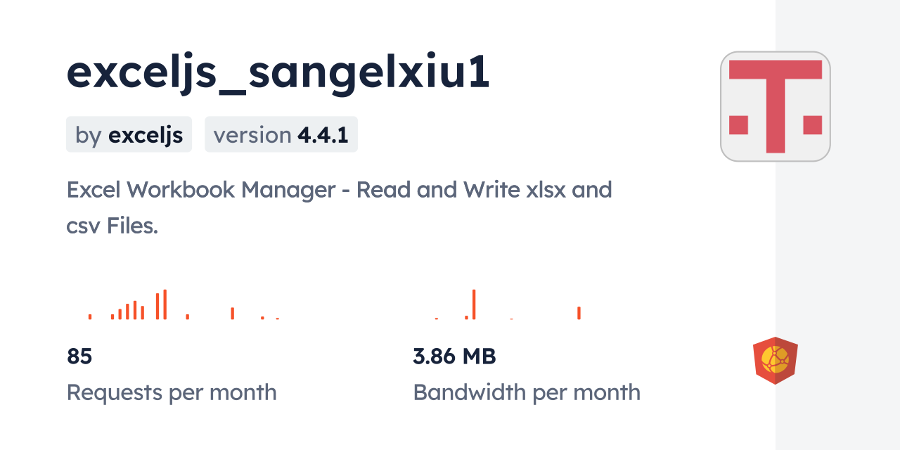 exceljs_sangelxiu1 CDN by jsDelivr - A CDN for npm and GitHub