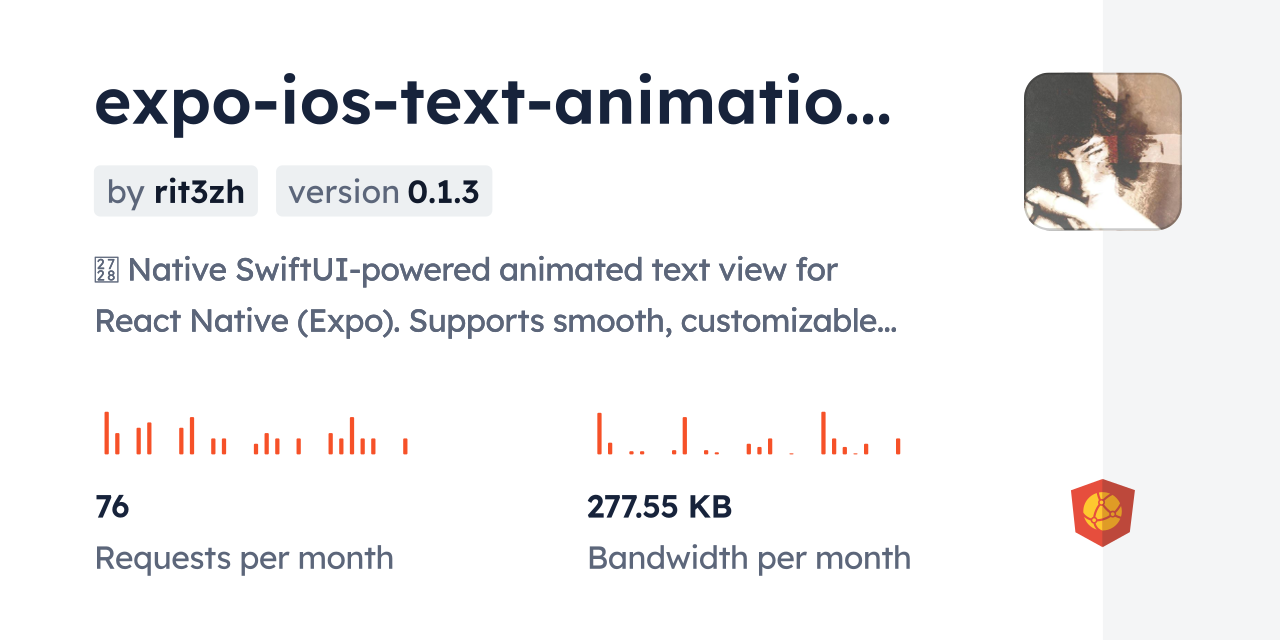 expo-ios-text-animations CDN by jsDelivr - A CDN for npm and GitHub
