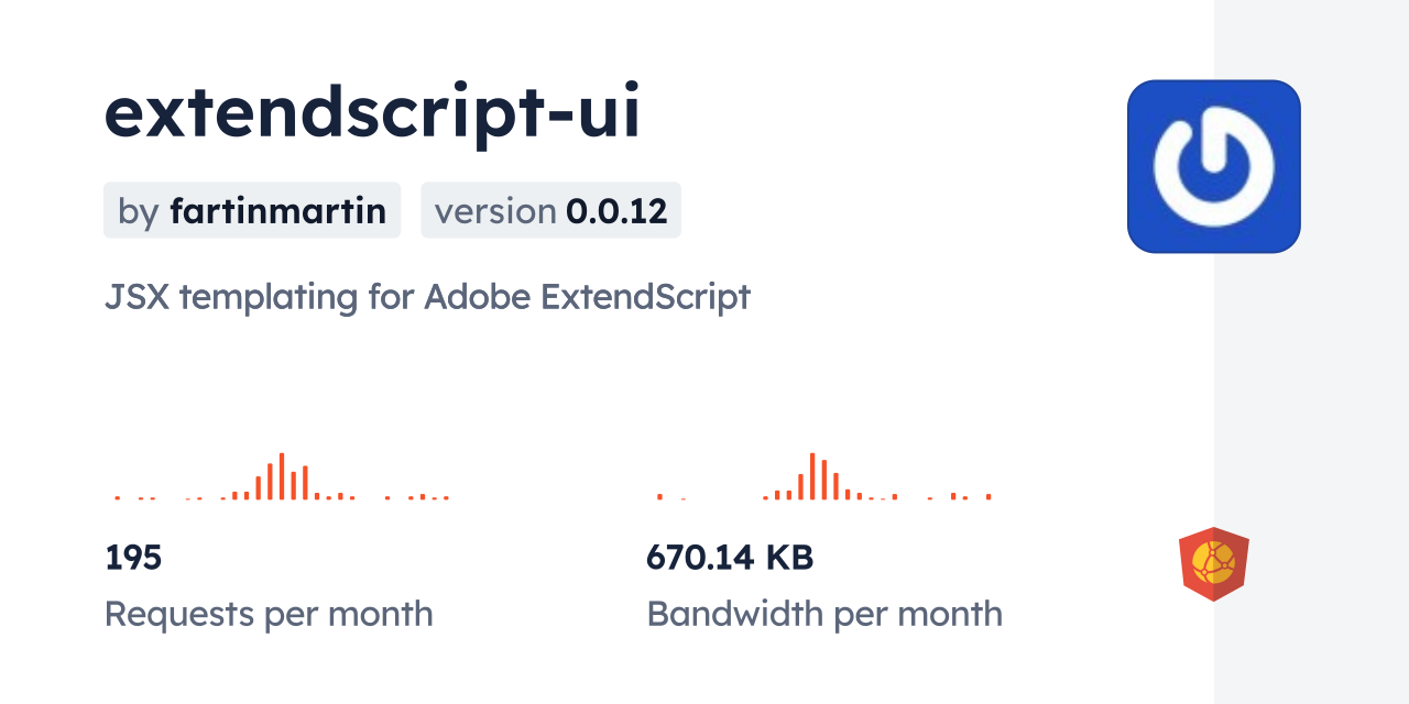 extendscript-ui CDN by jsDelivr - A CDN for npm and GitHub