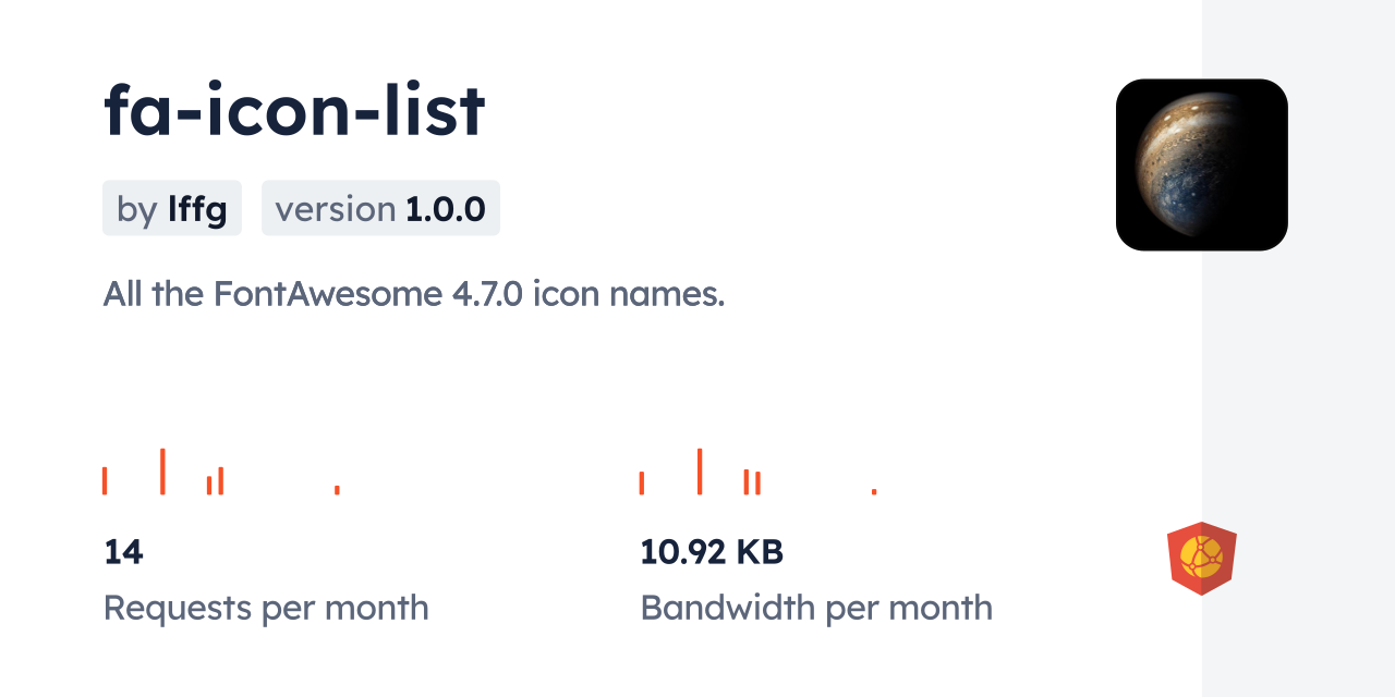 fa-icon-list CDN by jsDelivr - A CDN for npm and GitHub
