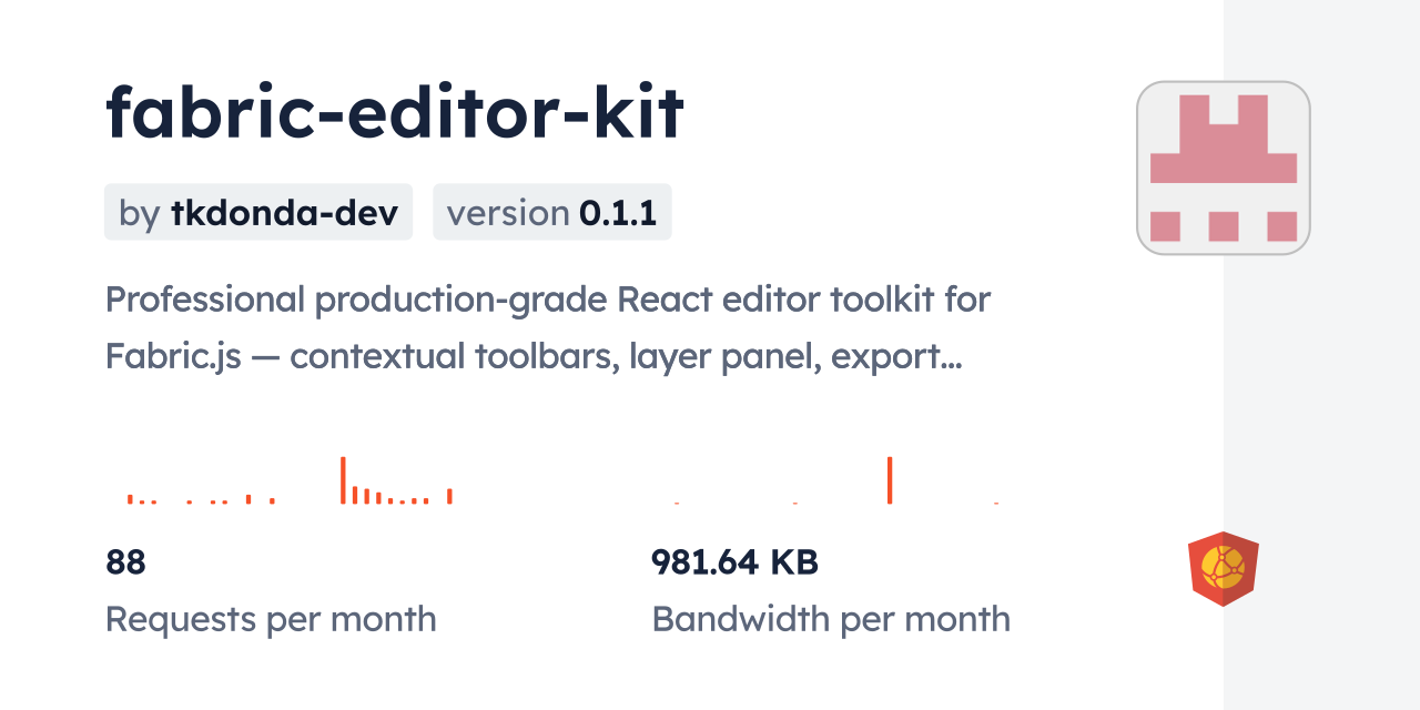 fabric-editor-kit CDN by jsDelivr - A CDN for npm and GitHub