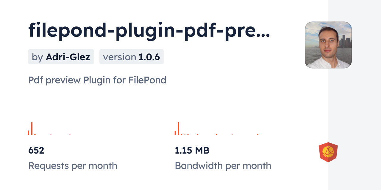filepond-plugin-pdf-preview-with-types CDN by jsDelivr - A CDN for npm ...