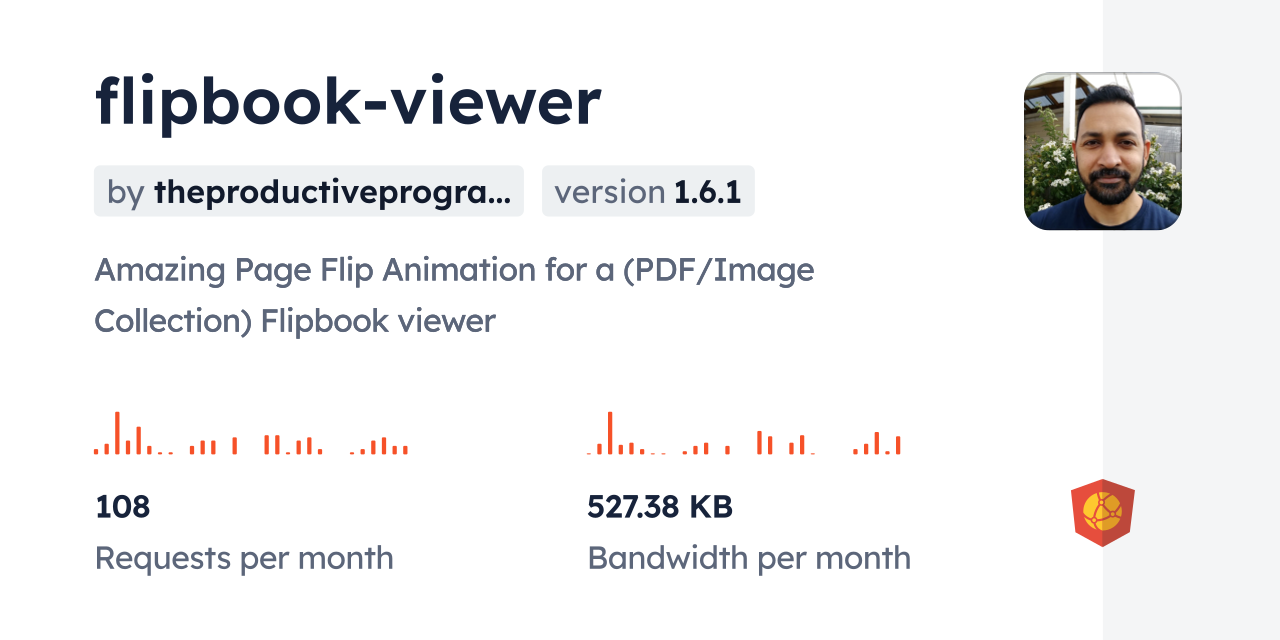 flipbookviewer CDN by jsDelivr A CDN for npm and GitHub