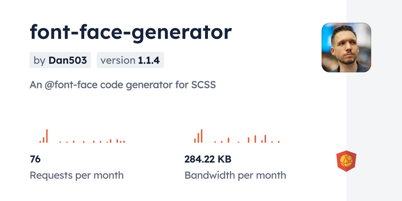 fontfacegenerator CDN by jsDelivr A CDN for npm and GitHub