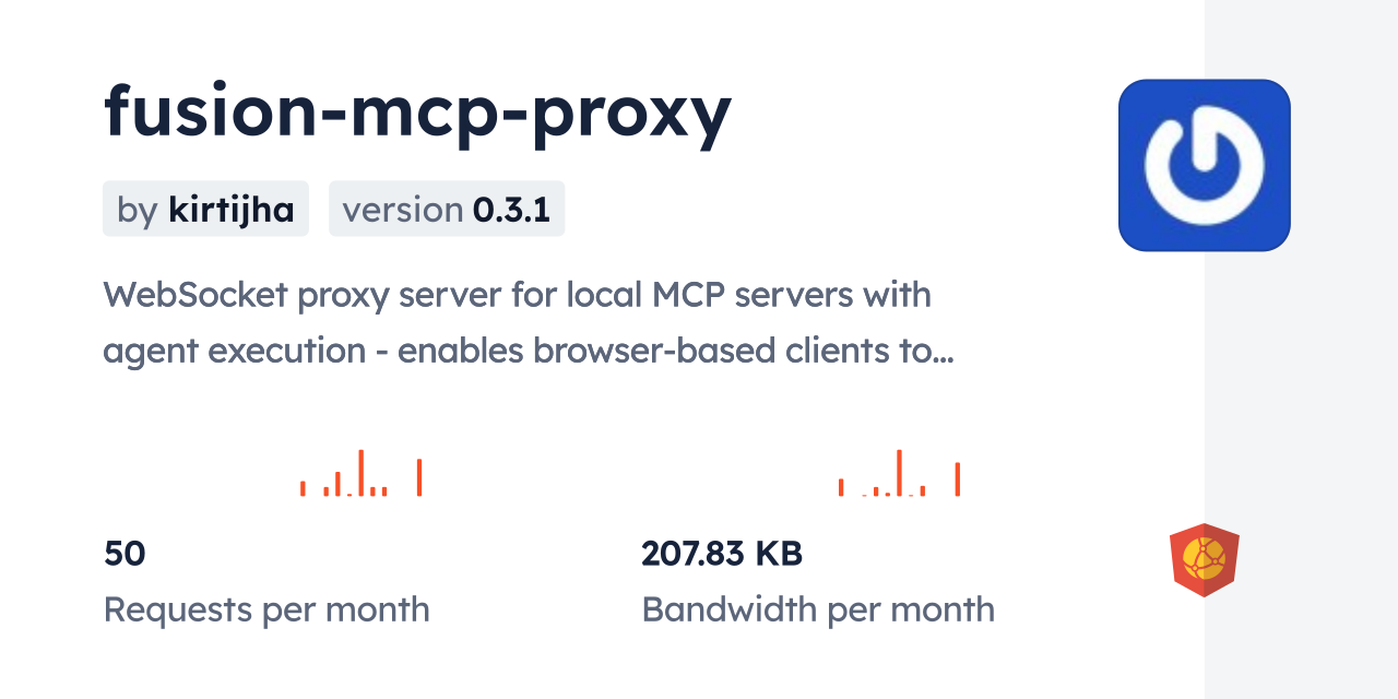 fusion-mcp-proxy CDN by jsDelivr - A CDN for npm and GitHub
