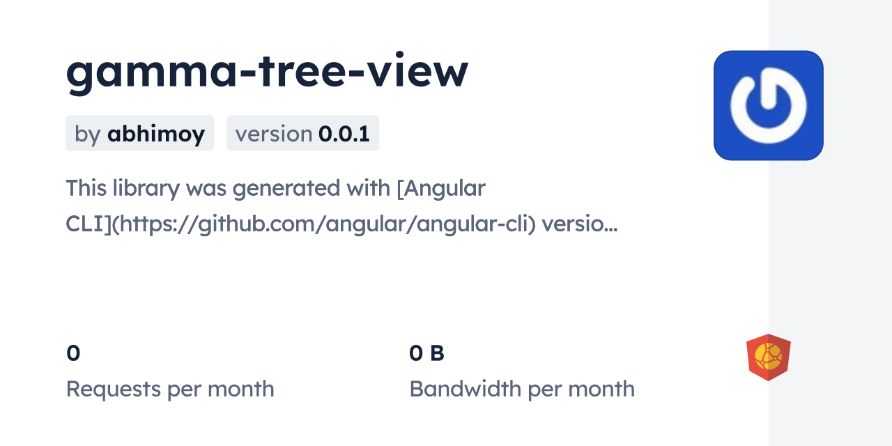 gamma-tree-view CDN by jsDelivr - A CDN for npm and GitHub