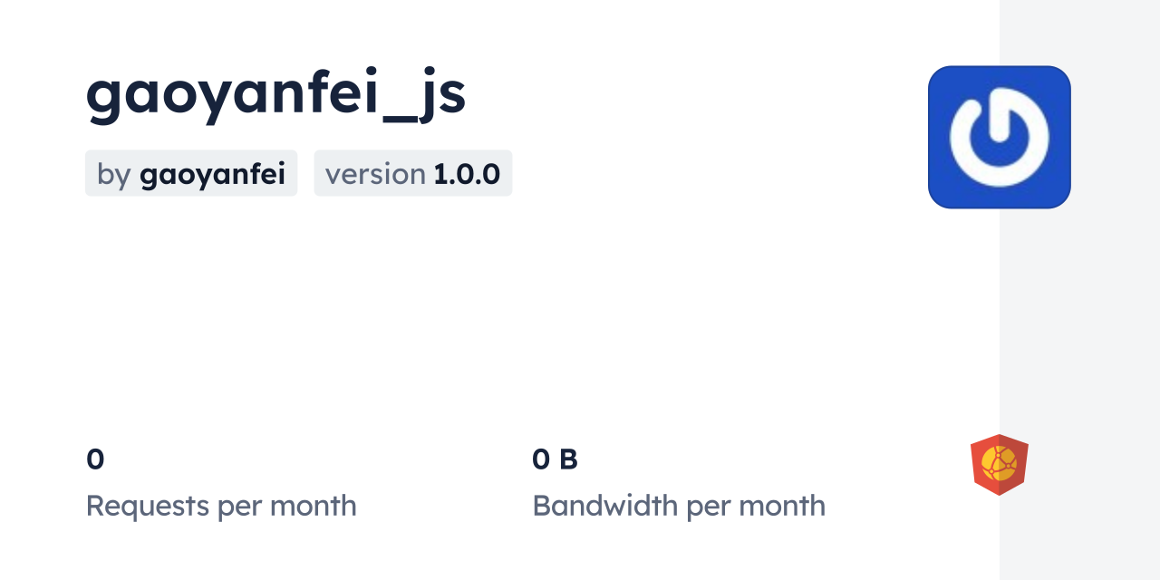 gaoyanfei_js CDN by jsDelivr - A CDN for npm and GitHub