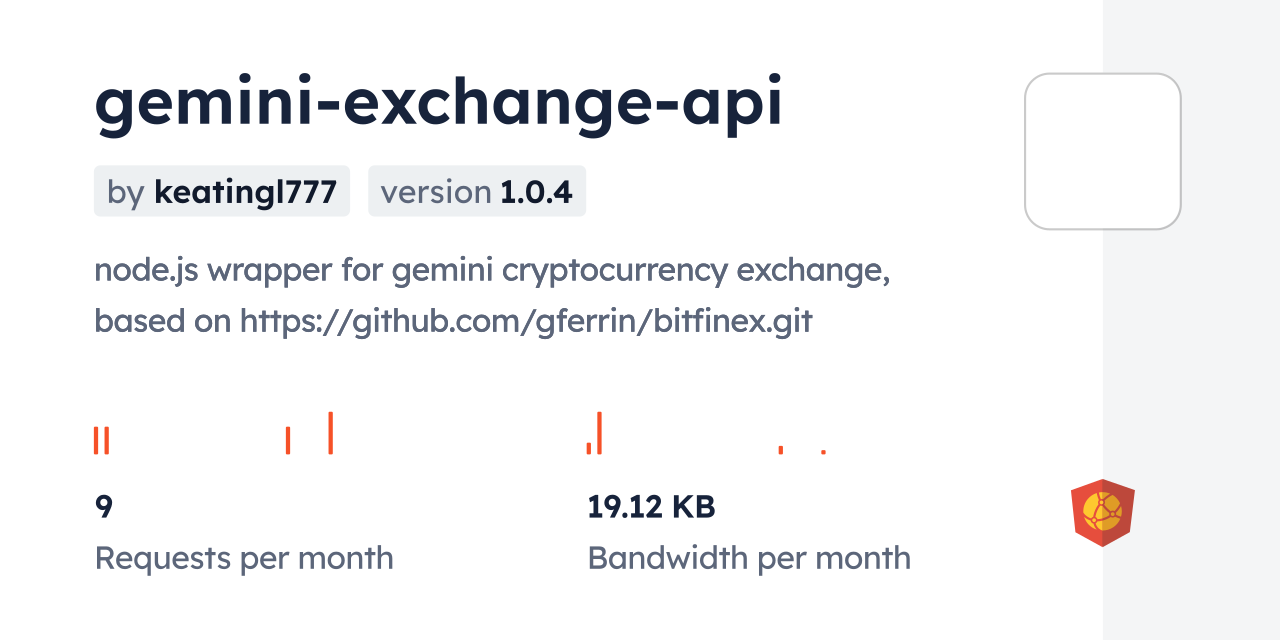 gemini-exchange-api CDN by jsDelivr - A CDN for npm and GitHub