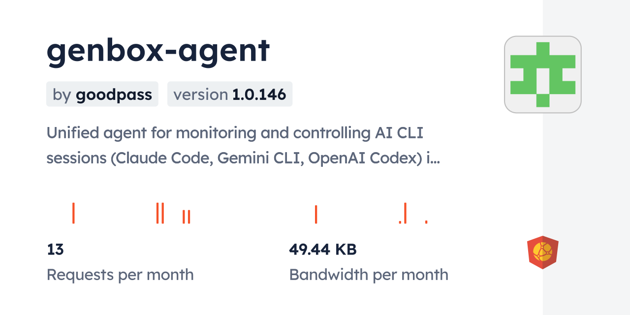genbox-agent CDN by jsDelivr - A CDN for npm and GitHub