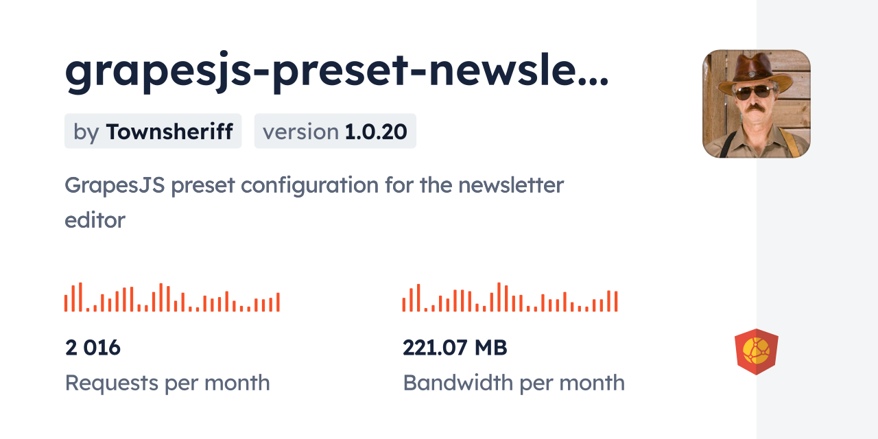 grapesjspresetnewsletterv2 CDN by jsDelivr A CDN for npm and GitHub