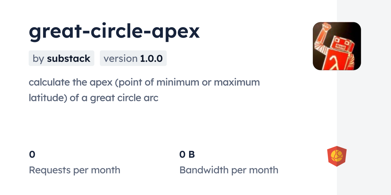 great-circle-apex CDN by jsDelivr - A CDN for npm and GitHub