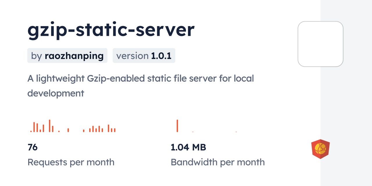 gzip-static-server CDN by jsDelivr - A CDN for npm and GitHub