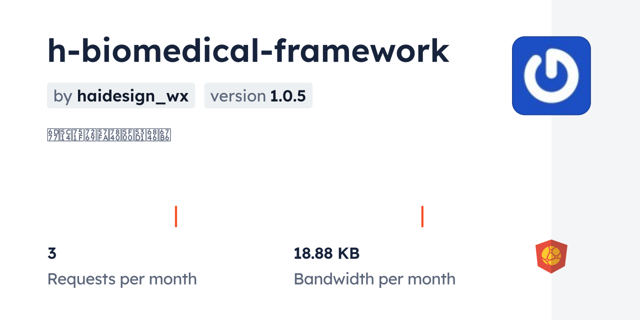 h-biomedical-framework CDN by jsDelivr - A CDN for npm and GitHub