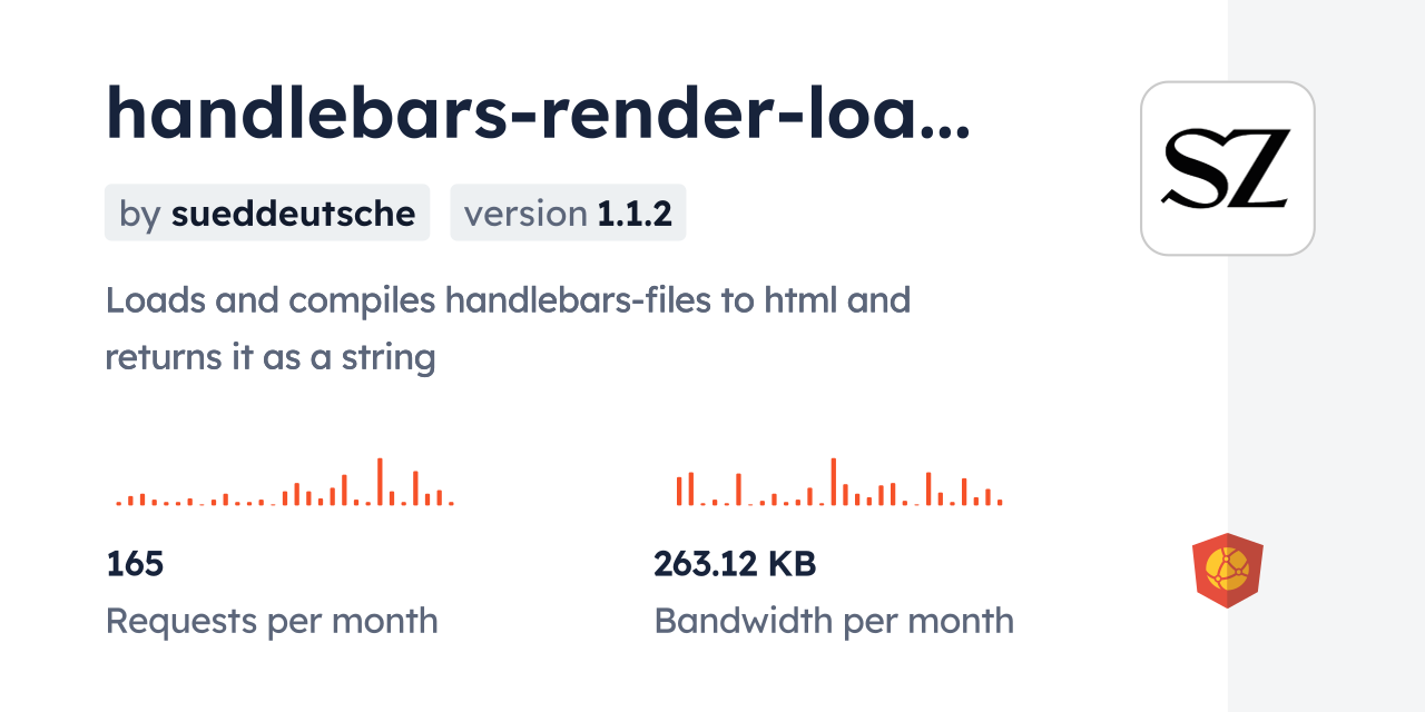 handlebars-render-loader CDN by jsDelivr - A CDN for npm and GitHub
