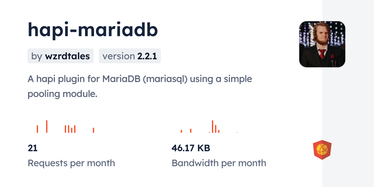 hapi-mariadb CDN by jsDelivr - A CDN for npm and GitHub