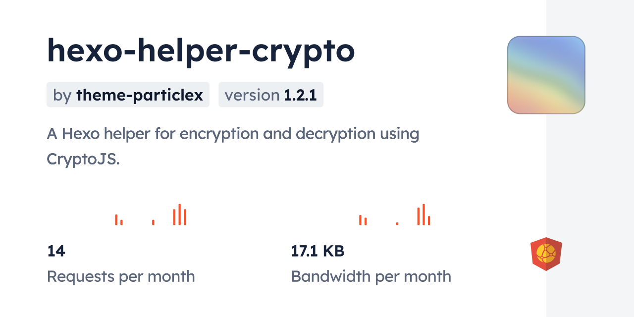 hexo-helper-crypto CDN by jsDelivr - A CDN for npm and GitHub