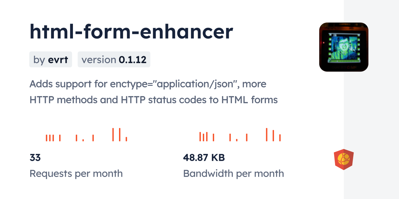 html-form-enhancer CDN by jsDelivr - A CDN for npm and GitHub