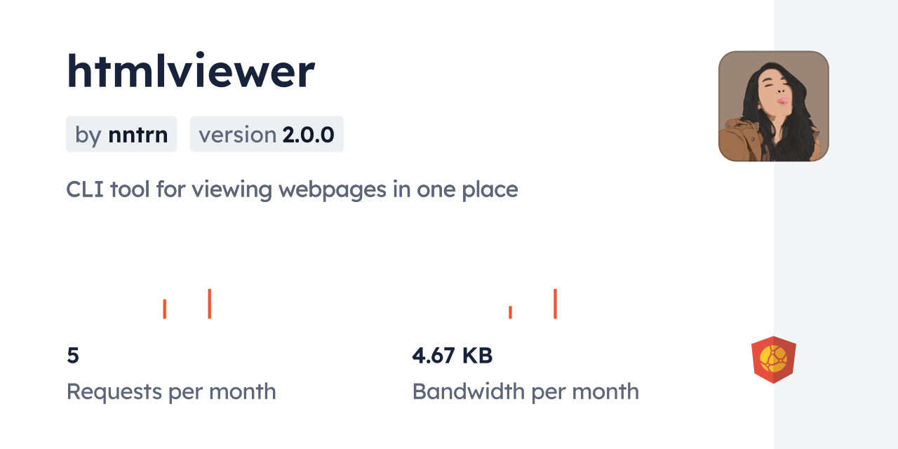 htmlviewer CDN by jsDelivr - A CDN for npm and GitHub
