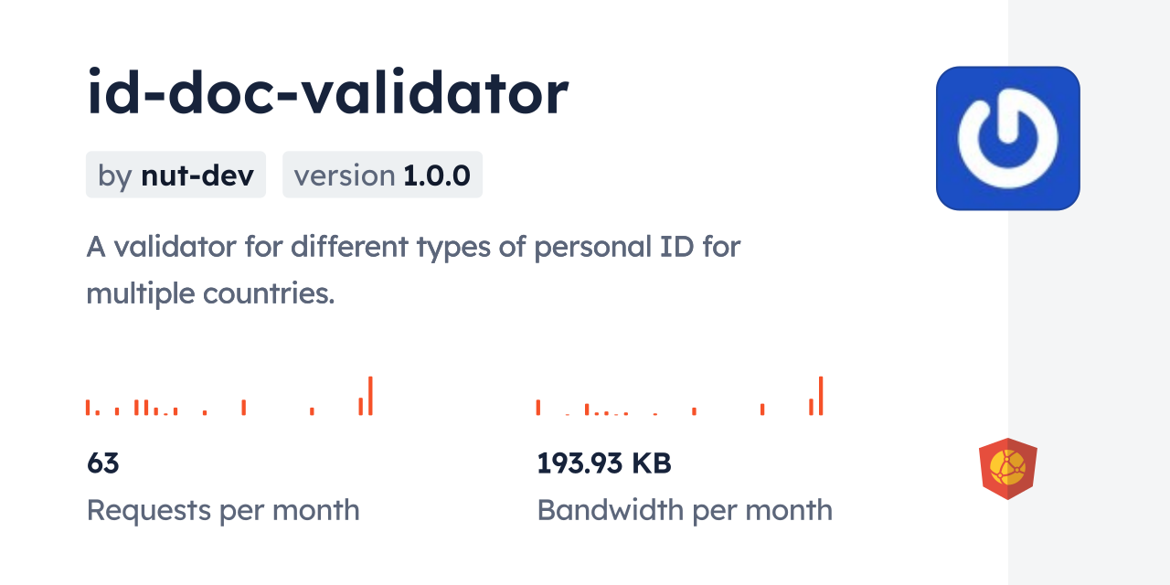 id-doc-validator CDN by jsDelivr - A CDN for npm and GitHub