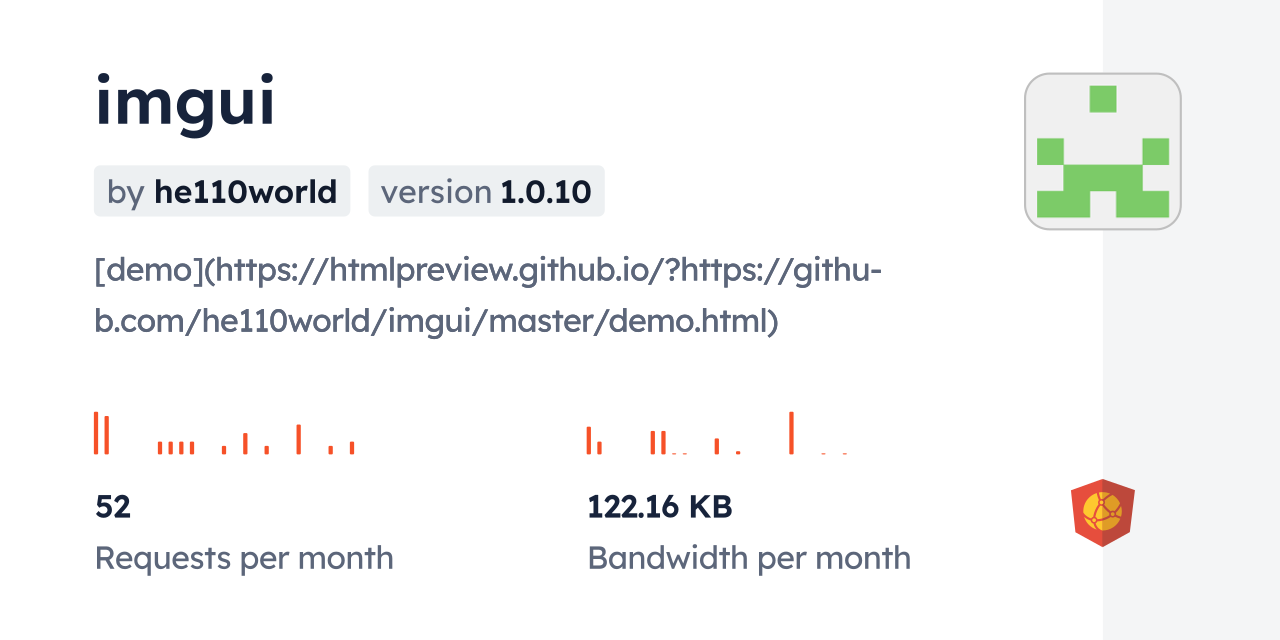 imgui CDN by jsDelivr - A CDN for npm and GitHub
