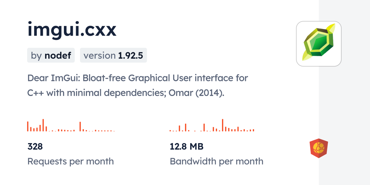 imgui.cxx CDN by jsDelivr - A CDN for npm and GitHub