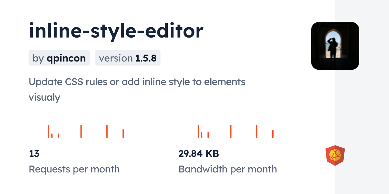 inline-style-editor CDN by jsDelivr - A CDN for npm and GitHub