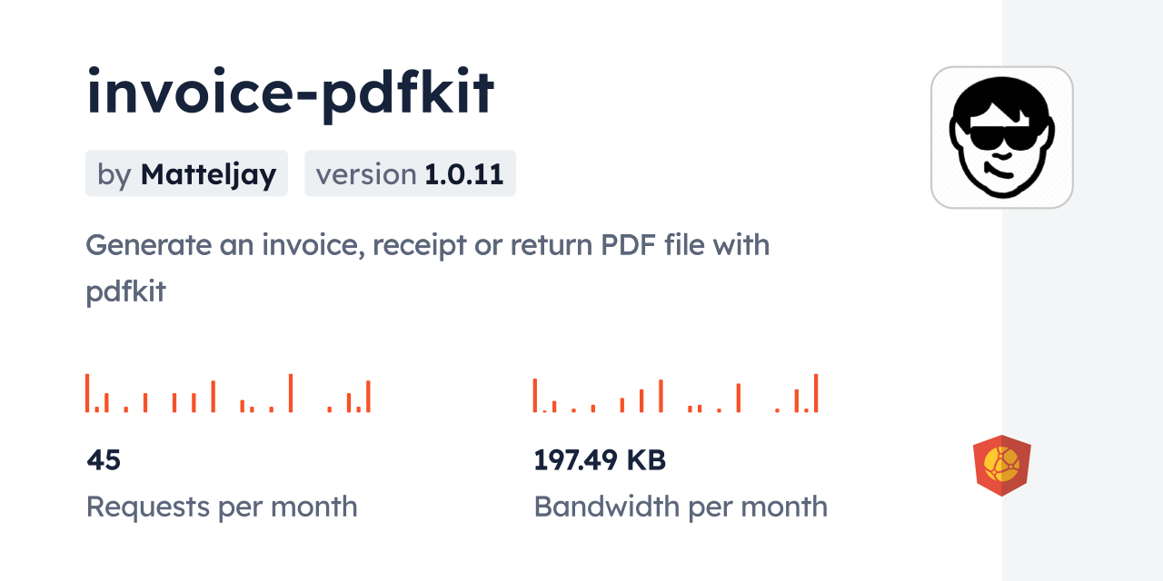 invoice-pdfkit CDN by jsDelivr - A CDN for npm and GitHub