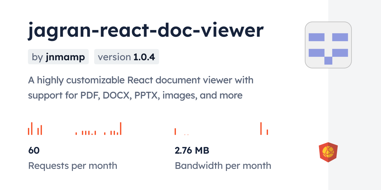 jagran-react-doc-viewer CDN by jsDelivr - A CDN for npm and GitHub