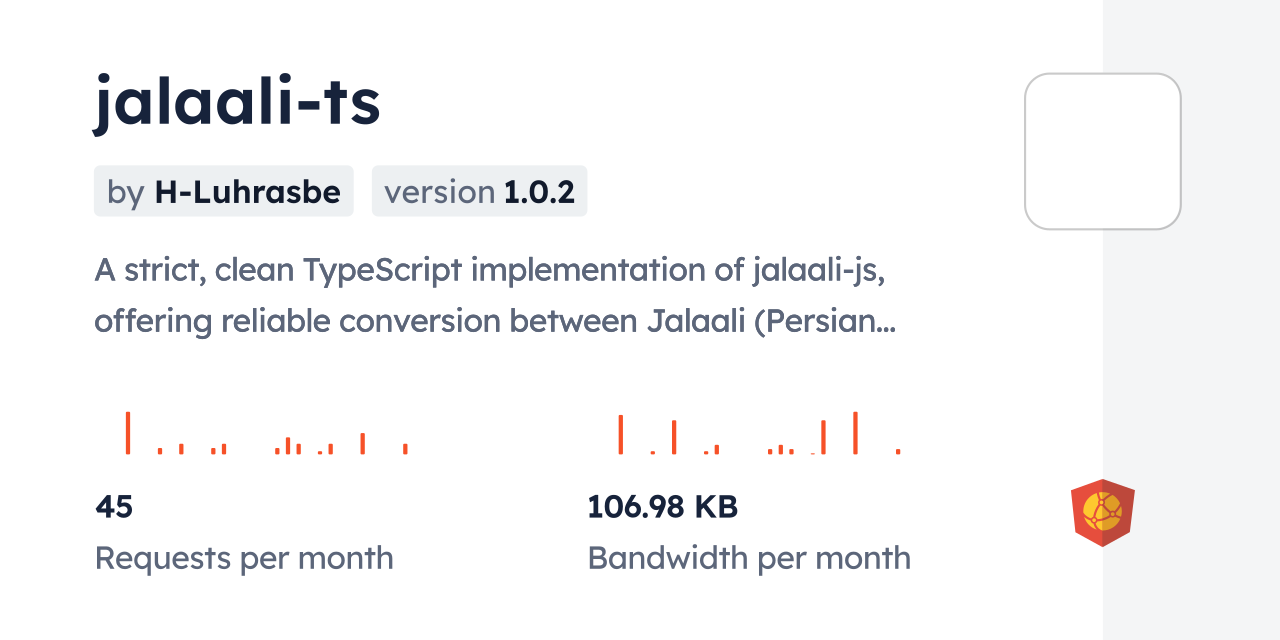 jalaali-ts CDN by jsDelivr - A CDN for npm and GitHub